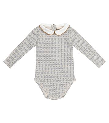 Baby Quillfish cotton romper | Caramel
