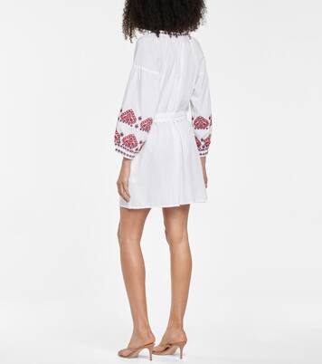 Kaftan Tania aus Baumwolle und Leinen | Melissa Odabash