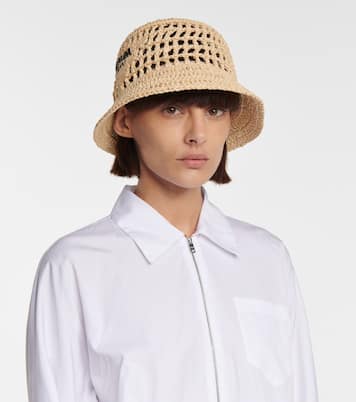 Raffia bucket hat | Prada