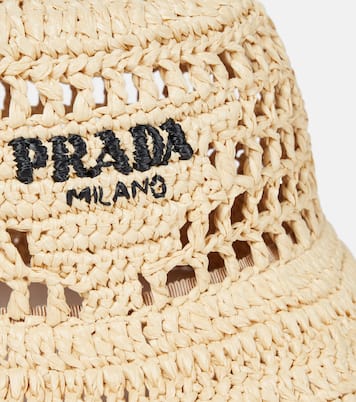 Raffia bucket hat | Prada