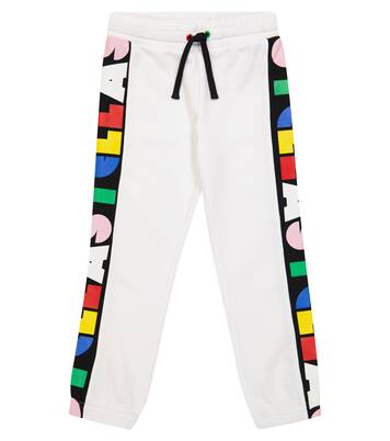 Logo-stripe cotton sweatpants | Stella McCartney Kids