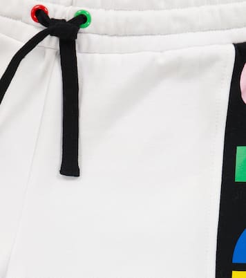 Logo-stripe cotton sweatpants | Stella McCartney Kids