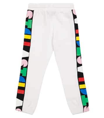 Logo-stripe cotton sweatpants | Stella McCartney Kids