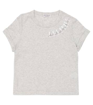 Printed cotton T-shirt | Brunello Cucinelli Kids