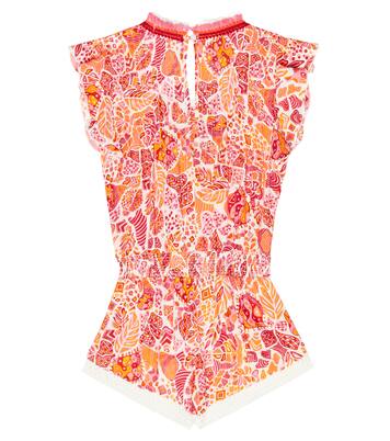 Sasha printed playsuit | Poupette St Barth Kids
