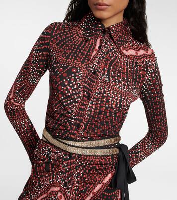 Robe chemise Claudia imprimée | Altuzarra