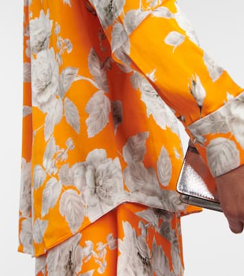 Bedruckte Bluse Lillia aus Satin | Erdem