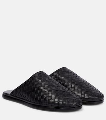 Slippers Intrecciato in pelle | Bottega Veneta