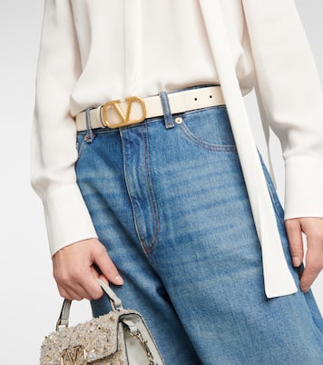 Ceinture VLogo Signature 30 réversible en cuir | Valentino Garavani