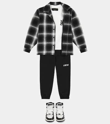 Skeleton leather high-top sneakers | Amiri Kids