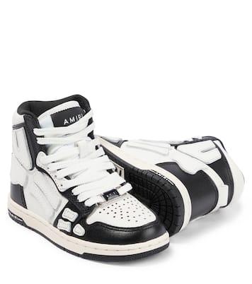 Skeleton leather high-top sneakers | Amiri Kids