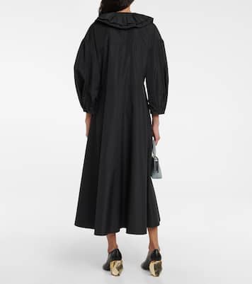 Ruffle-trimmed midi dress | Jil Sander