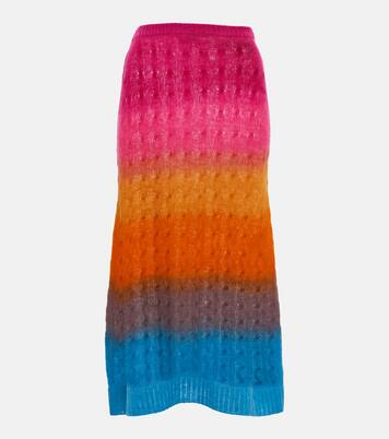 Cable-knit wool midi skirt | Etro