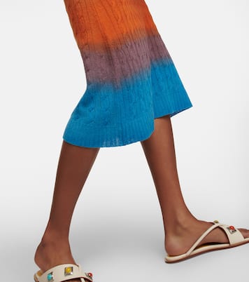 Cable-knit wool midi skirt | Etro