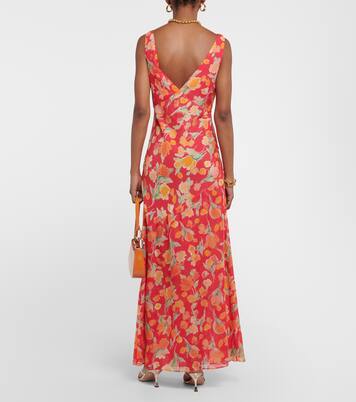 Robe longue Moniq à fleurs | Rixo