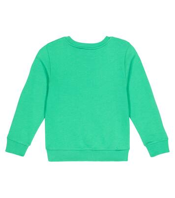 Logo cotton jersey sweatshirt | Balmain Kids