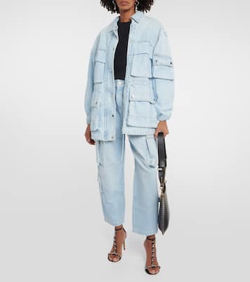 Pantalon cargo Elore en jean | Isabel Marant