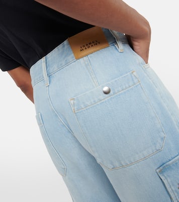 Pantalon cargo Elore en jean | Isabel Marant