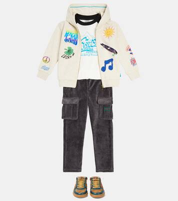 Cotton-blend corduroy cargo sweatpants | Scotch & Soda Kids