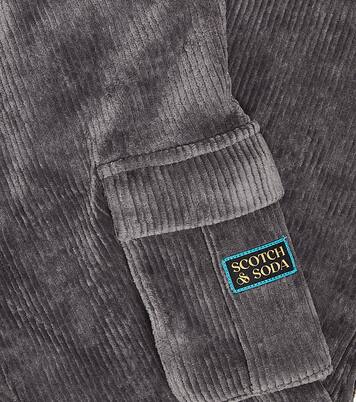 Cotton-blend corduroy cargo sweatpants | Scotch & Soda Kids