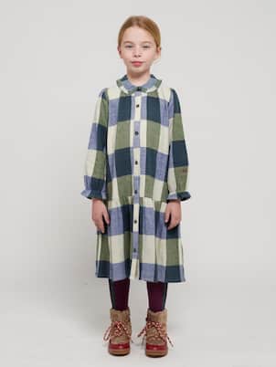 Plaid cotton dress | Bobo Choses
