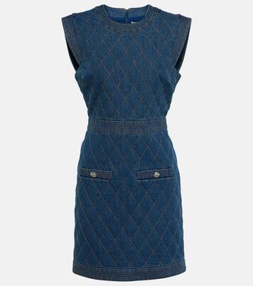 Ginny quilted denim minidress | Veronica Beard