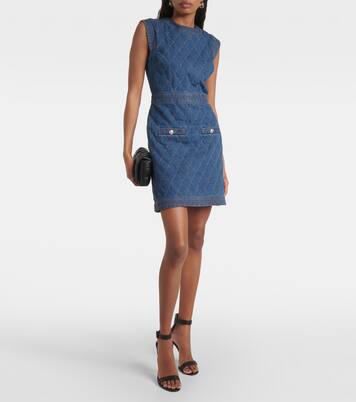 Ginny quilted denim minidress | Veronica Beard