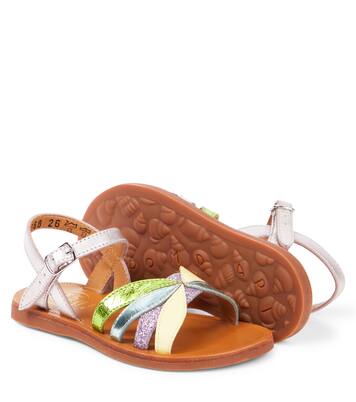 Sandalen Plagette Oto aus Leder | Pom d'Api