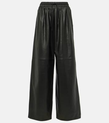 Pantalon ample en cuir | Wardrobe.NYC