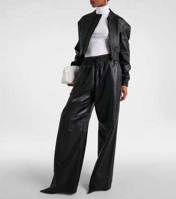 Pantalon ample en cuir | Wardrobe.NYC