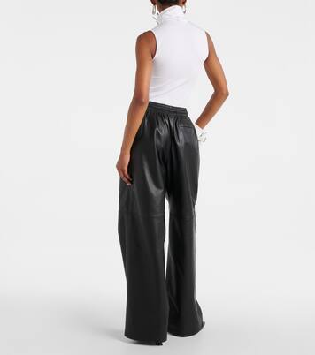 Pantalon ample en cuir | Wardrobe.NYC
