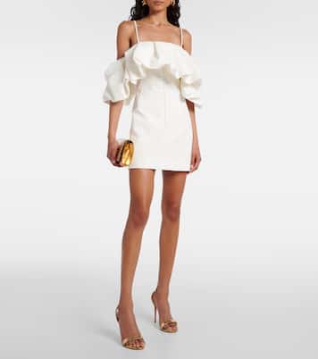 Minikleid Puff aus Baumwolle und Leinen | Simkhai