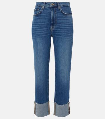 Logan high-rise cropped slim jeans | 7 For All Mankind