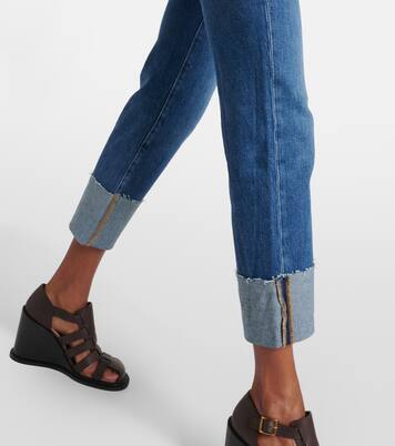 Logan high-rise cropped slim jeans | 7 For All Mankind