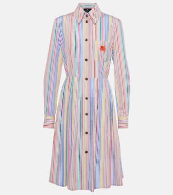 Robe chemise rayée en coton | Etro