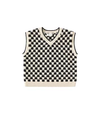 Checked cotton-blend vest | Rylee + Cru