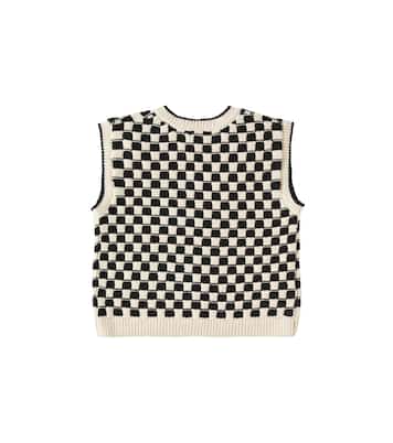 Checked cotton-blend vest | Rylee + Cru