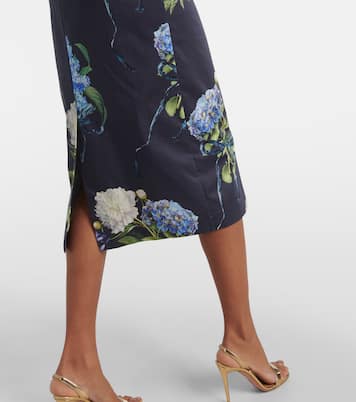 Midikleid aus Popeline | Monique Lhuillier