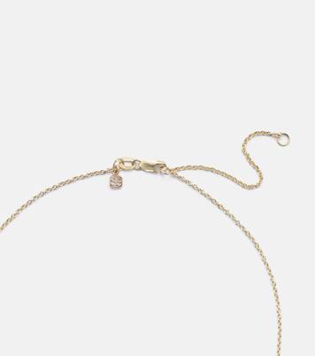 Pickleball 14kt gold pendant necklace with diamonds | Sydney Evan