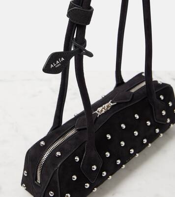 Le Teckel S号铆钉绒面革单肩包 | Alaïa