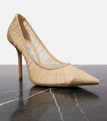 Pumps Love 100 aus Tüll mit Glitter | Jimmy Choo