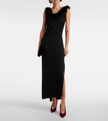 Pumps Orb 95 aus Samt mit Kristallen | Jimmy Choo