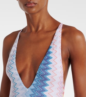 Badeanzug aus Häkelstrick | Missoni