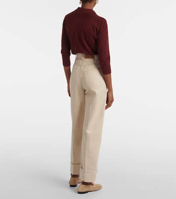 High-Rise Straight Jeans Garey | Loro Piana