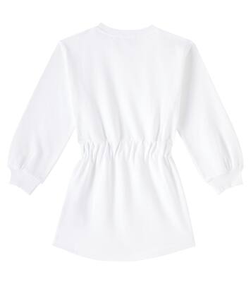 Logo cotton jersey sweatshirt dress | Balmain Kids
