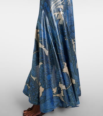Bedruckter Maxirock aus Lamé | Etro
