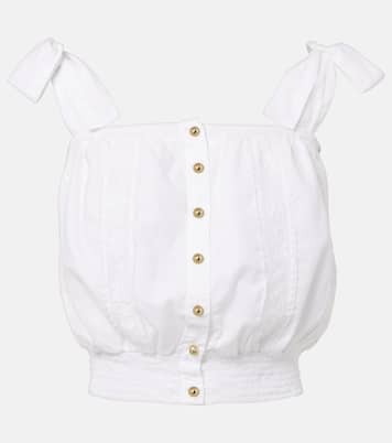 Top Giulia in cotone con pizzo  | Melissa Odabash