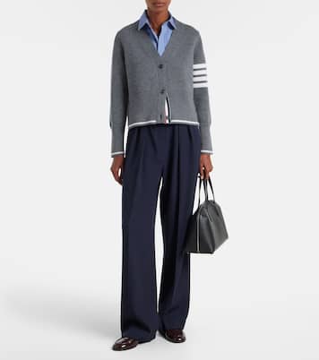4-Bar virgin wool cardigan | Thom Browne
