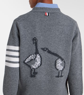 4-Bar virgin wool cardigan | Thom Browne