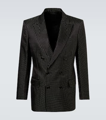 Polka-dot silk satin suit jacket | Tom Ford